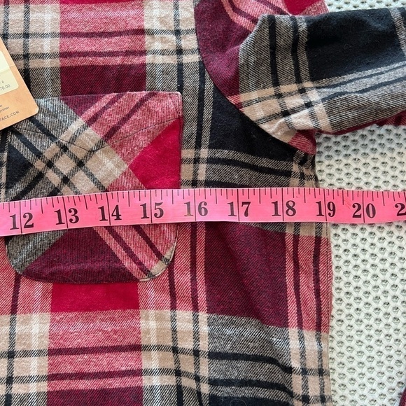 NWT Fat Face OLIVIA CHECK SHIRT DARK RED Flannel - Picture 8 of 14